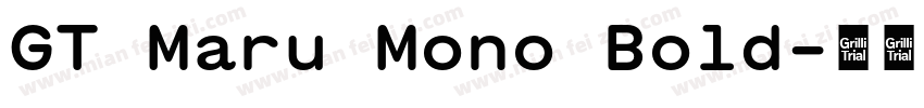 GT Maru Mono Bold字体转换